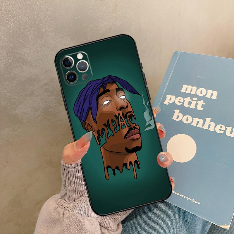 

Rapper 2pac Singer Tupac Case For 17 Air iPhone 16 15 14 13 12 11 Pro Max 12 mini XR 15 16 Plus 16e Back Cover Shell iPhone 12