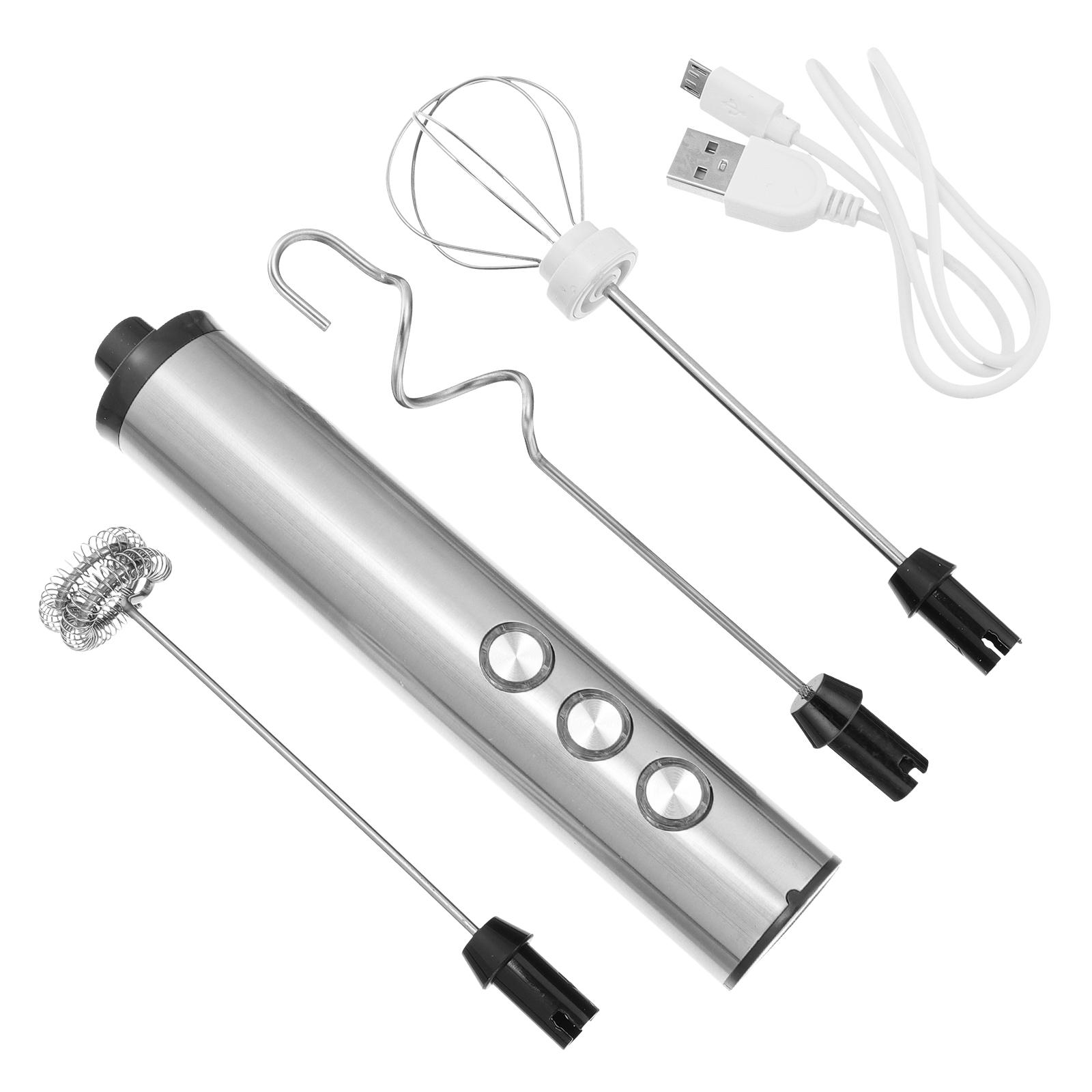 

Электрический венчик из нержавеющей стали ABS Ручной миксер Вспениватель молока Кофейный блендер Кухонные принадлежности Тортоделка Оборудование для выпечки Венчик серебряный