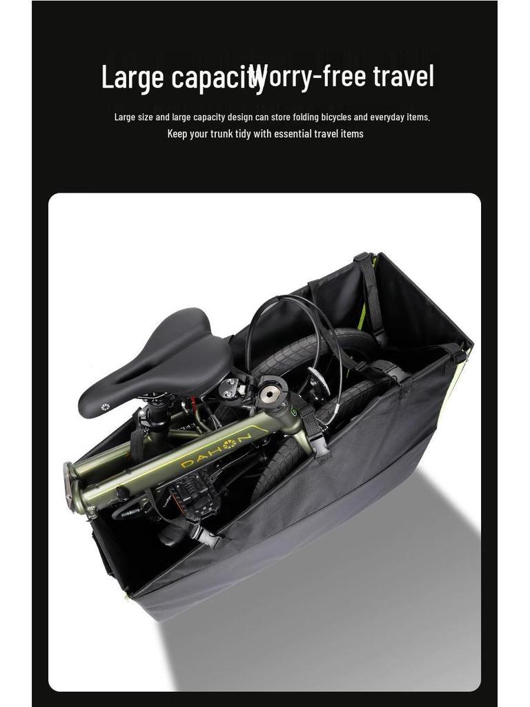 Boîte de rangement pour vélo pliant Dahon: Convient aux coffres de voiture, aux places de parking et aux zones de stockage.