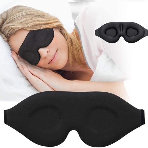 3D Sleep Eye Patch, Breathable, Light-Blocking, Adjustable Size, Relieves Eye Fatigue, Provides Comfortable Sleep, Washable, Lightweight, Stress-Free,