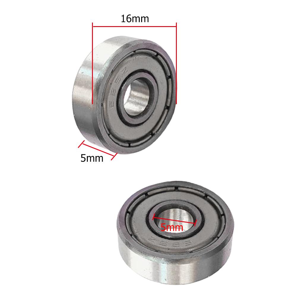 100-10Pcs Ball Bearings 608ZZ 623ZZ 626ZZ 687ZZ Deep Groove Miniature Bearings for Skateboard Scooter 3D Printers Bearings