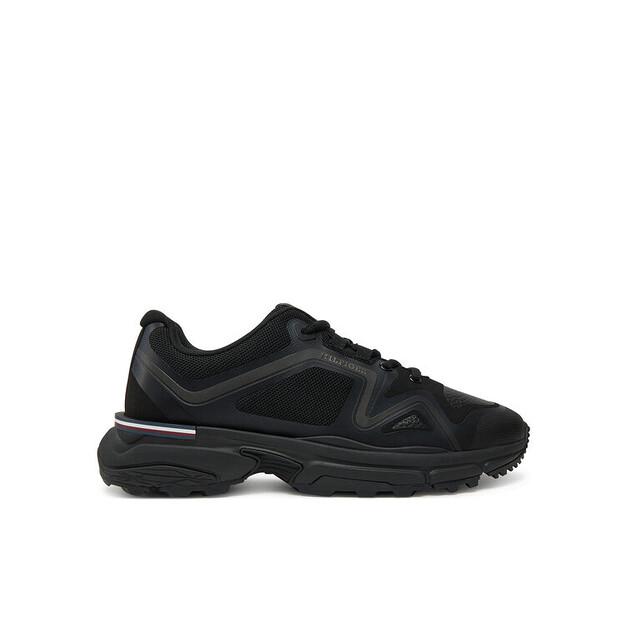 Men's Sneakers Tommy Hilfiger M Runner Tech Knit Lth Mix Fm0fm05344 Black