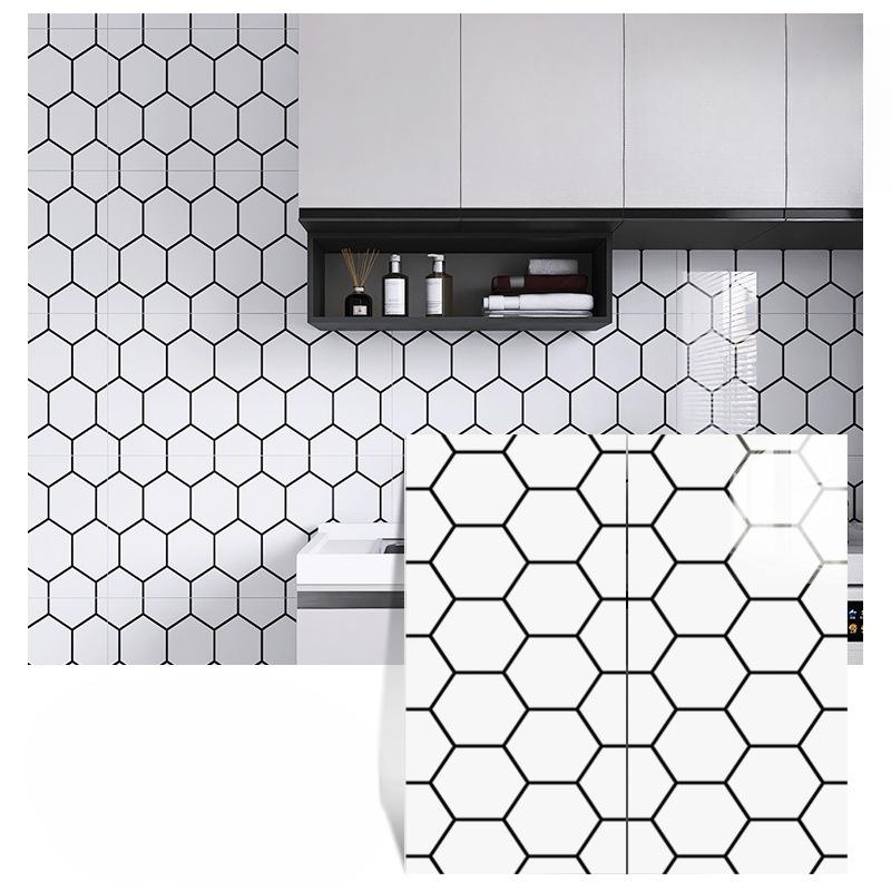 600mm×300mm Marmor Küchen Ölfest Folie Herd Wasserdicht Feuchtigkeitsbeständig Selbstklebende Tapete Arbeitsplatte Schrank Renovierung Fliesenaufkleber