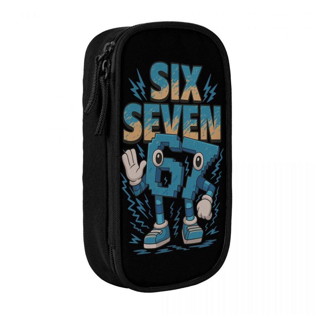 Kawaii Federmäppchen 67 Six Seven 6-7 Italienisches Gehirnfäule Meme Federtasche Schul-Federmäppchen Junge Mädchen Design Schul-Schreibwaren