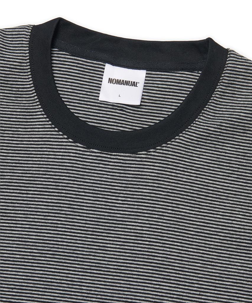 Nomaenyueol Fine Stripe T-Shirt - Black