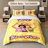 Benutzerdefinierter Name Totally Spies 3-teiliges Bettwäsche-Set Personalisierter Text Bettwäsche Kissenbezüge Schlafzimmer