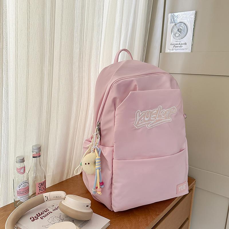 Junior High School Students' Schoolbags Female New High School Students' Large Capacity Backpacks Male Campus American Trend Backpacks.