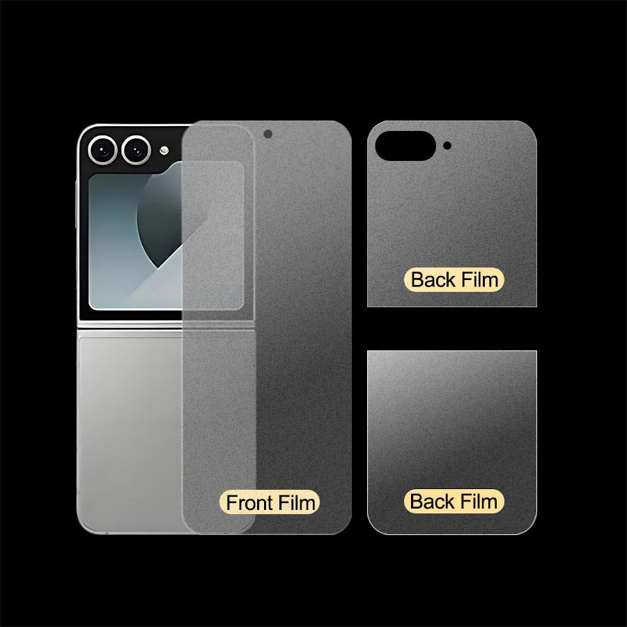 

Матовая гидрогелевая пленка для Samsung Galaxy Z Flip 6 5 4 3 Защитная пленка против отпечатков пальцев Защитная пленка Z Flip6 Z Flip5 Galaxy Z Flip6