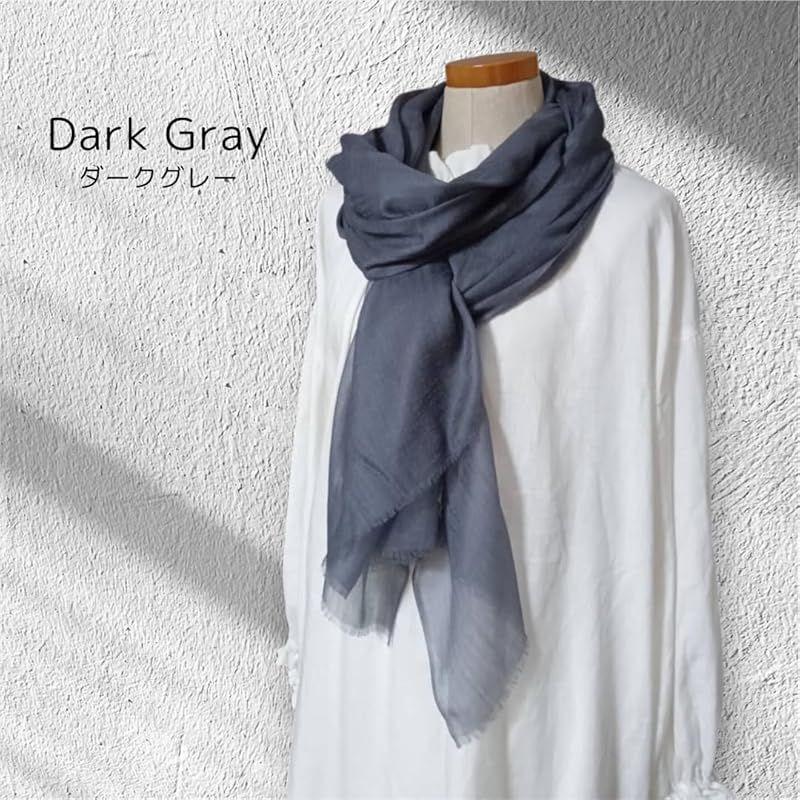 Used [New] [niko25] Sheer Cashmere 100% Stole, Ultra-Thin, Large Size, Airy, Lightweight, Silk-like Texture, UV Cut, Cooling Protection,
