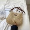 Straw Knitted Purses and Handbags Women Shoulder Bags Straw Woven Side Bag for Ladies Woman Handbag Beach Bag