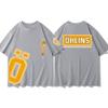 Hot Sale OHLINS Light Gray Tshirt Collection Motorcycle Shock Absorber Print Short Sleeve Tshirt Racing Fan Clothes
