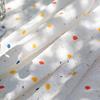 Korean Cotton Daisy Curtains Road Pocket Shade Curtain Floral Tassel for Kitchen Bedroom Living Room Bay Window Cabinet Curtain