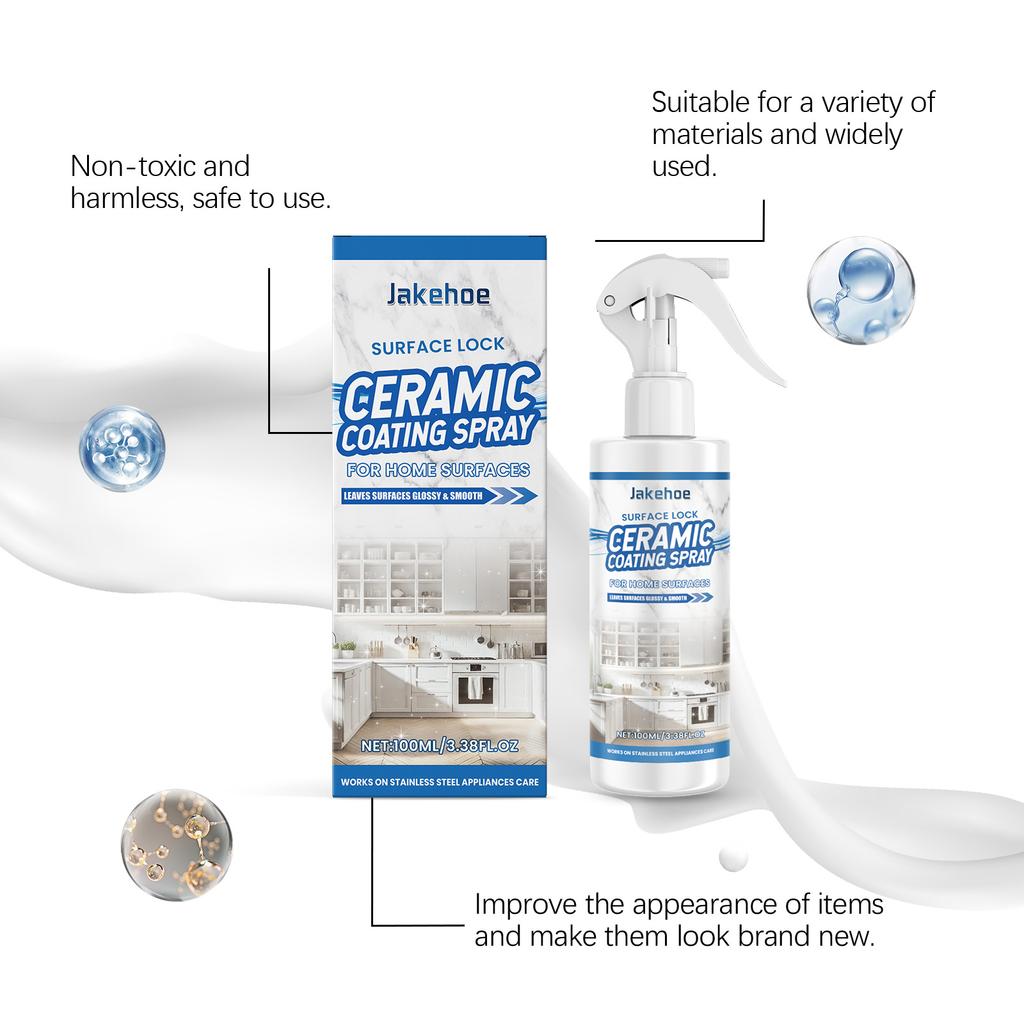 Ceramic Coating Spray Tile Polish Cleaner Household Ceramic Floor Care Liquid Sink Water Stain Remover Marble Maintenance Agent