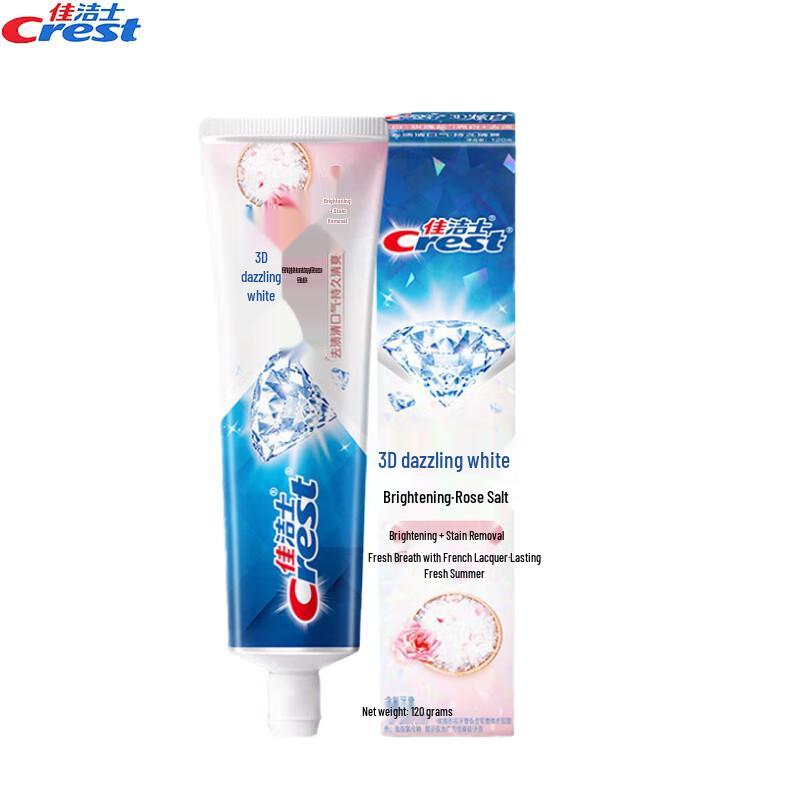 Crest 3D White Brightening Rose Salt Toothpaste