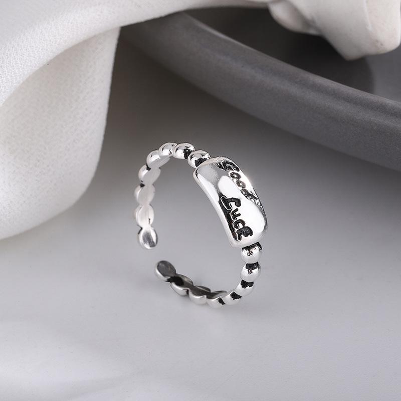 Men’s S925 Silver Index Finger Ring - Trendy Niche Style, Internet Celebrity-Inspired, Simple Yet High-End.