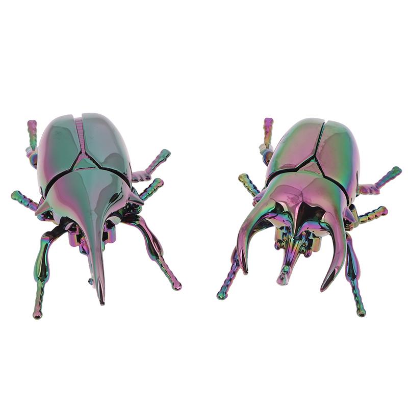 Wind Up Beetle Bionic Toys Creative Prankster Animated Insect Toy Model Beetle Children'S Battle Plastic Animals Wind Up Toy