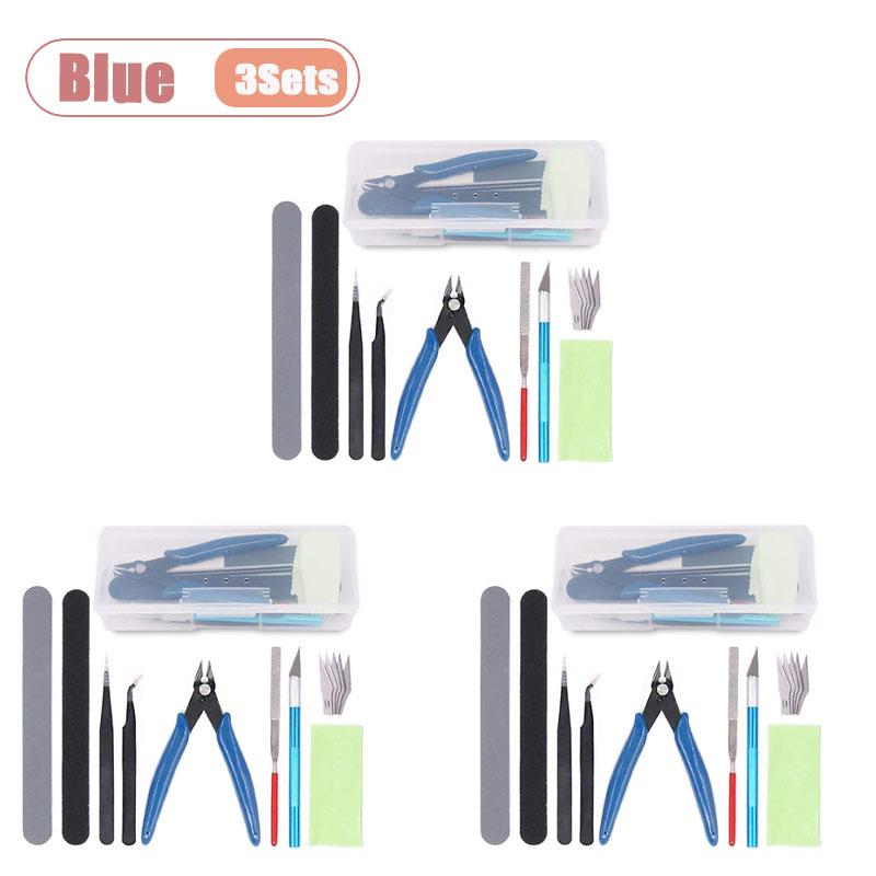 Modellbau Grundwerkzeuge Handgefertigtes Modellauto Hobby Bau Reparatur und Montage Werkzeuge Starter-Set für DIY Bastelprojekte