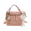 Street Style Small Bucket Bag For Women With Zipper Closure And Phone Pocket