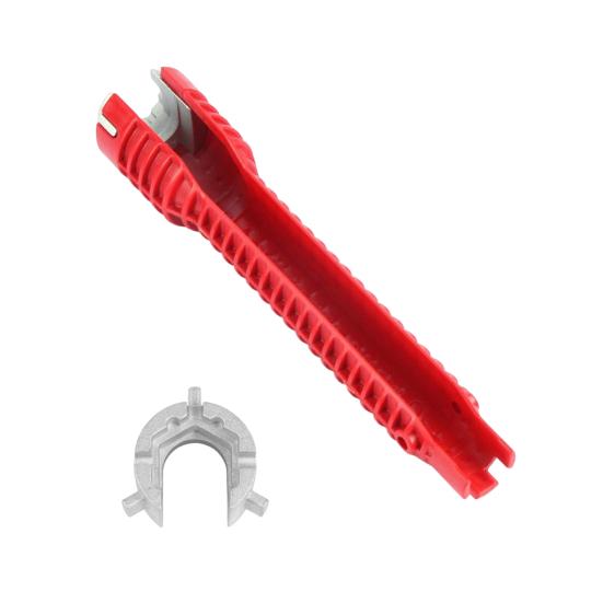 1 Set Sink Wrench Heat Resistant Adjustable Faucet Plumbing Pipe Wrench Home Supply