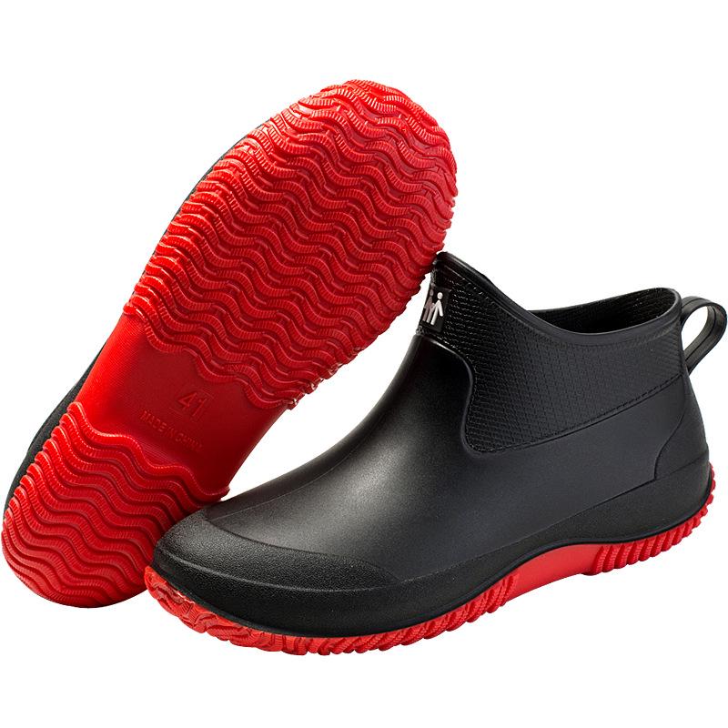 Lehké Vodotěsné Pánské a Dámské Gumové Holínky - Odolné proti Opotřebení, Nízký Svršek pro Venkovní Použití