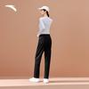 Anta Women's Fleece-Lined Slim-Fit Casual Straight-Leg Pants