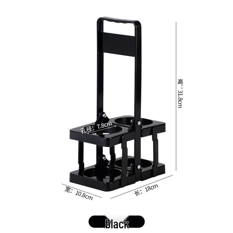 Suport portabil din plastic pentru 6 sticle de vin și bere cu opțiune de logo personalizat