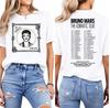 Bruno Mars The Rounisextic 2026 Tour Tshirt Unisex Unisex Summer 100 Cotton Y2k Shirts Fashion High Quality Short Sleeved Top Unisex