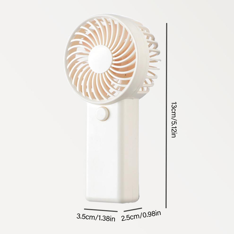 Lightweight Handheld Fan, Portable, Battery-powered, -White
