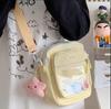 2025 autumn new transparent messenger bag casual simple student fashion pain bag bag personalized mobile phone bag