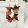 Birds Hanging Chew Toys Natural Corn Cob Loofah Set Cage Accessories For Large Medium Small Parrots