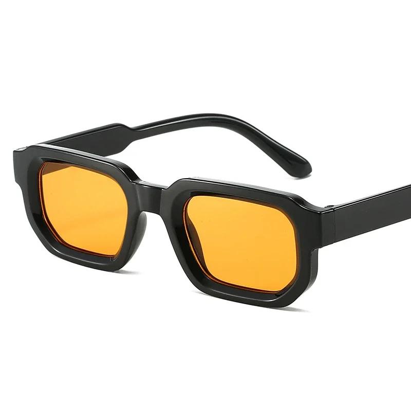 New Rectangle Sunglasses Women Men Cool Brand Designer Colorful Sun Glasses Female Male Small Frame Outdoor Eyewear