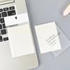 Office Supplies PET Daily 50 Sheets To Do List Note Paper Memo Sticky Transparent Memo Pad Notepad