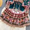 Women's Summer Dress Vintage Designer Print Mini Dresses Stand Collar Single Breasted Party Shirt Dress with Belt