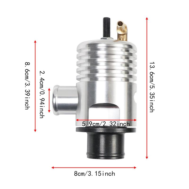 Durable-Aluminum Alloy Portable Pressure Relief Valve Universal 24MM Blow Off Valve Easy tallation Auto Accessories Car