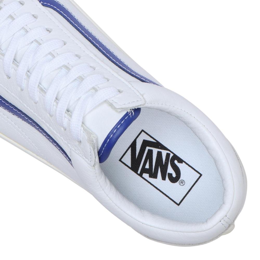 Vans Old School Vn0007ntz5d Leather Wht Blu