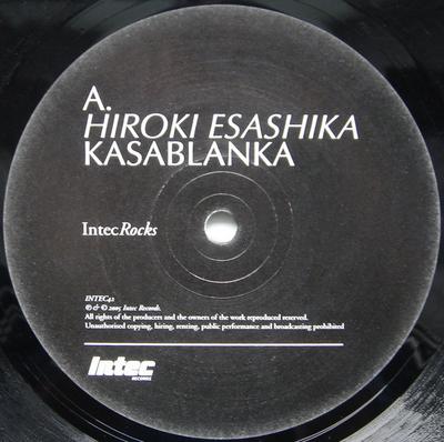 12inch Record HIROKI ESASHIKA / DJ HAL - Intec Rocks INTEC042 Intec Records 2005 UK Dance & Electronica Used