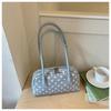 2026 Korean Polka Dot Bowling Handbag: Stylish Single Shoulder Underarm Bag