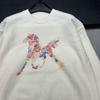 2025 Autumn/Winter Women’s Jacquard Round Neck Sweater - Stylish Loose-Slimming Knit Pullover