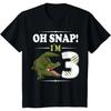 3-jähriger Krokodil Reptil 3. Geburtstagsparty Alligator T-Shirt(1)