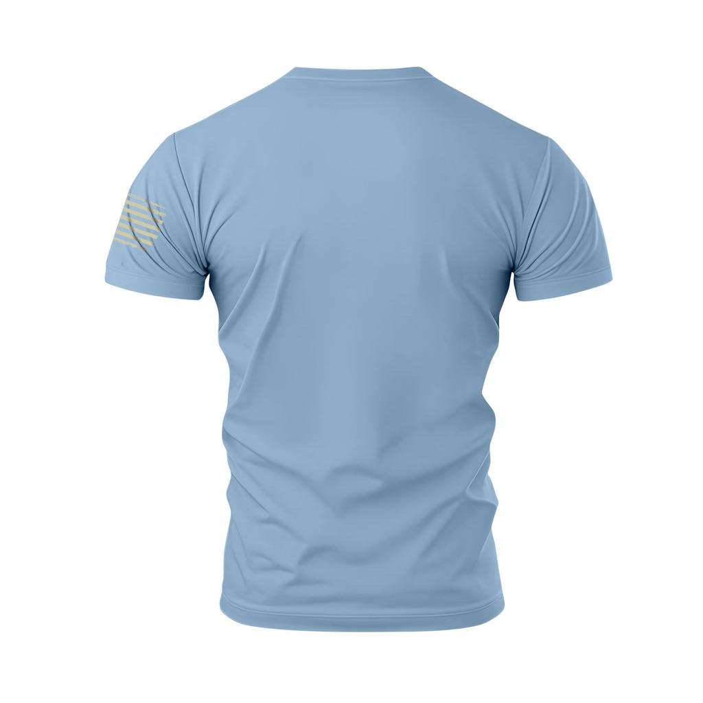Men's Holiday Print Round Neck Short Sleeve Top Casual Sports Top