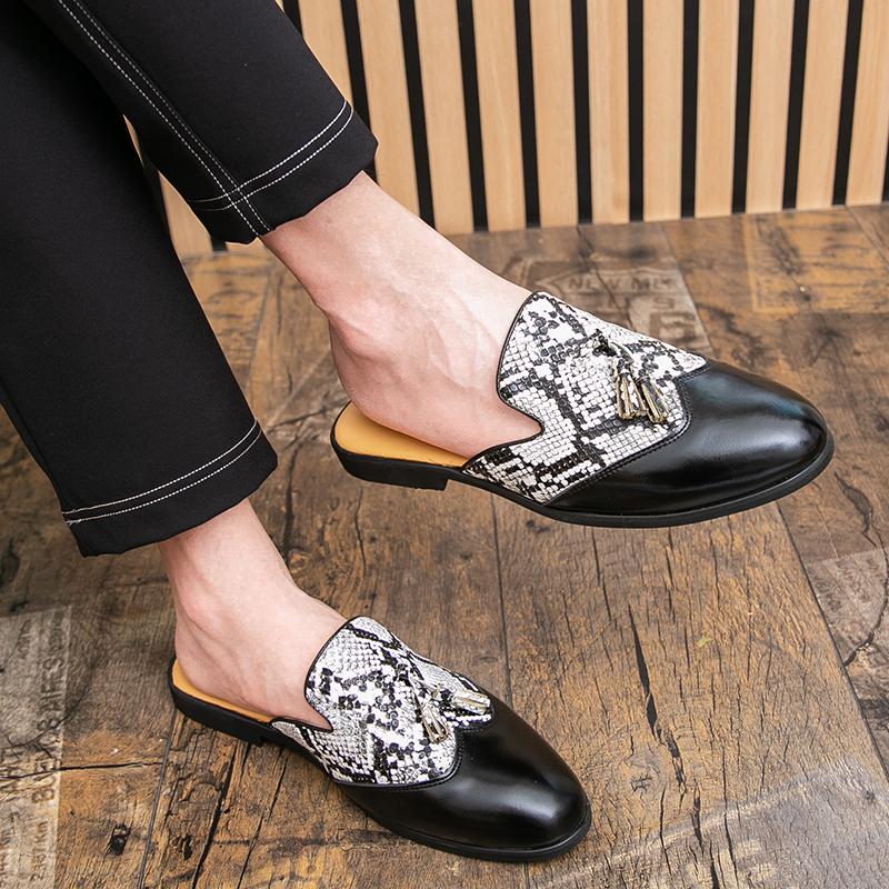 Fashion Summer Fashionable Men Slippers European-style One-foot Breathable Comfortable High-end Indoor Outdoor Slippers Men Size 38-46