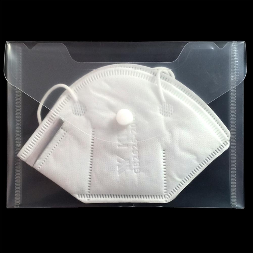 10PCS Face Cover Storage Bag Plastic Case Holder Face Cover Clip for Kids Teens Adults
