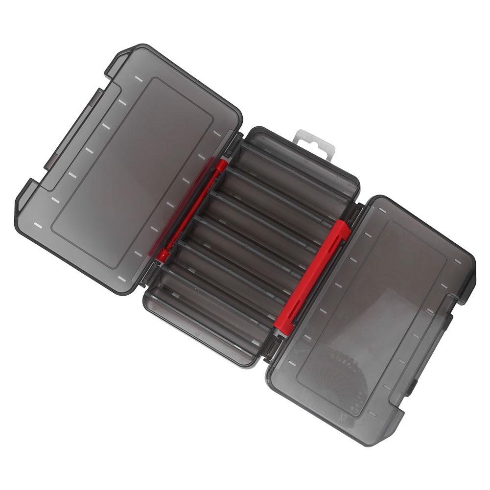 Multifunction PVC Double Layer Lure Tool Storage Box Fishing Bait Accessory GrayLure Box