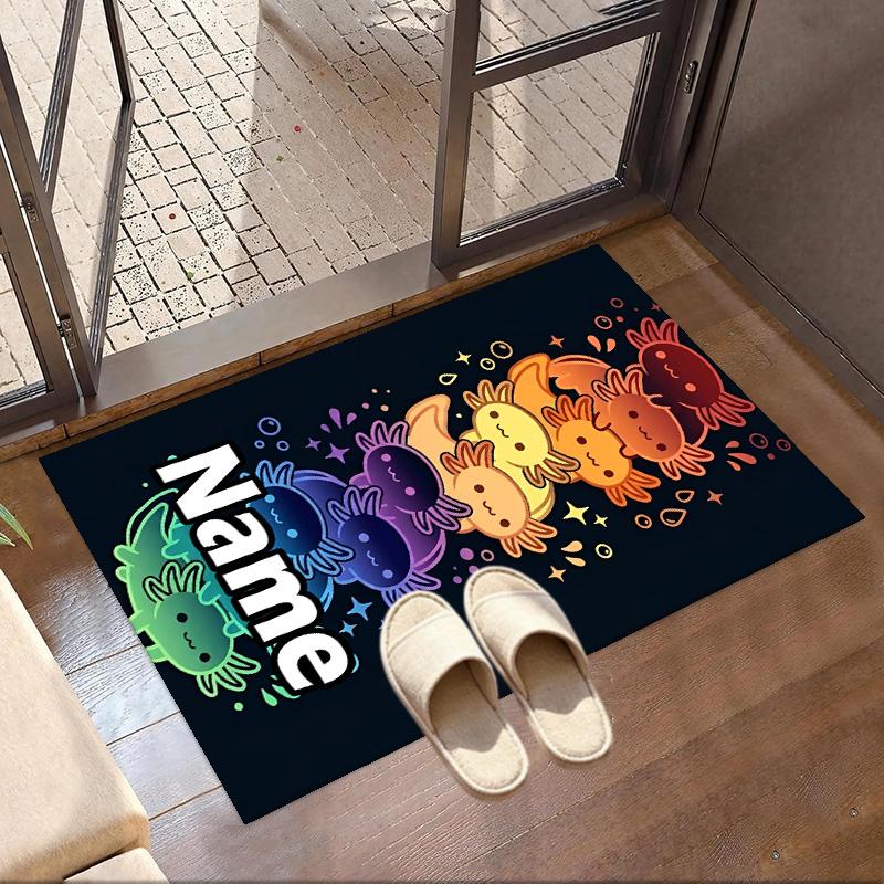 Custom Name Personalized Card Game Print Carpet, Versatile Home Decor Rug, for Playroom, Apartment, Balcony, Entryway, Hallway Gift
