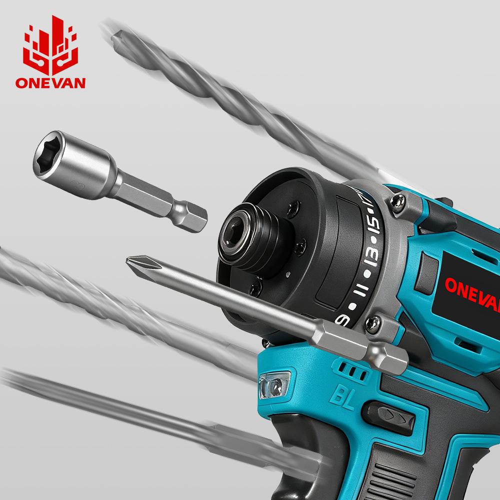 ONEVAN Cacciavite Elettrico Brushless 21+2 Mini 3IN1 Cacciavite a Batteria Trapano Elettrico Utensile Domestico per Foratura Legno e Riparazioni