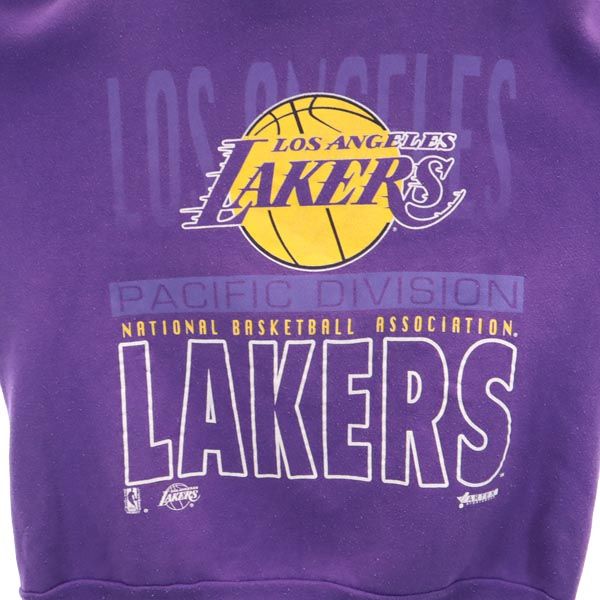 JOSTENS 90s Old Los Angeles Lakers Print Long sleeve sweat trainer purple Men's Used