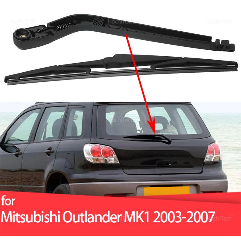 For Mitsubishi Outlander MK1 2003 2004 2005 2006 2007 MR971507 ABS Rear Wiper Arm and Rear Blade Replacement Kit Parts