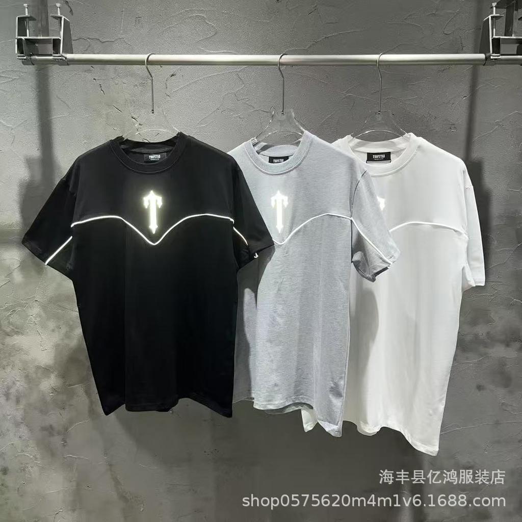European and American Trendy Brand Sy Hip-hop Street Trend Loose Round Neck Short-sleeved T-shirt Casual Shorts Suit Men