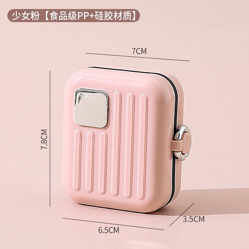Portable Medicine Dispenser Daily Three-meal Medicine Reminder Box New Mini Travel Jewelry Storage Box Sealed and Moisture-proof