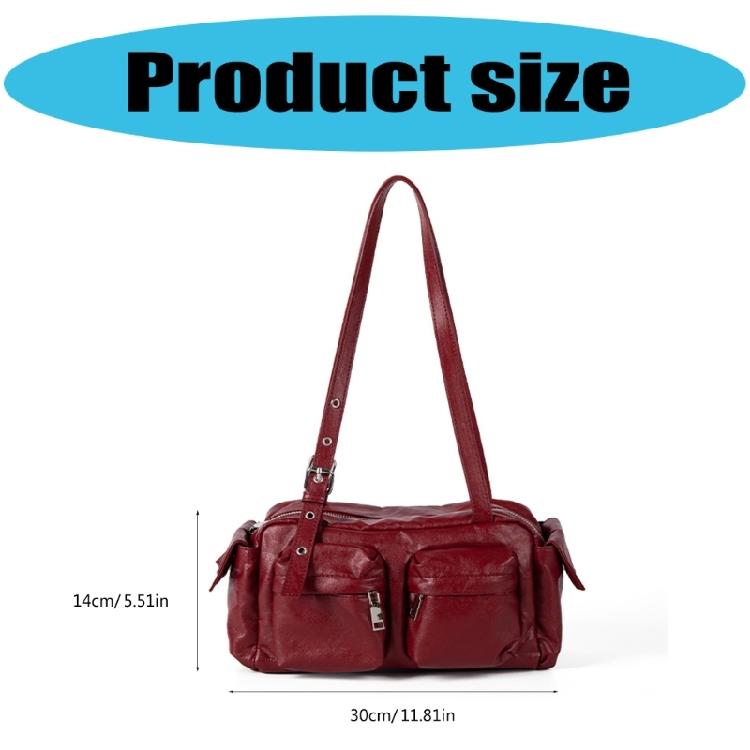 Shoulder Bag Leather Handbags Evening Clutch Purse Pu Leather Slings Purse Handbag Trendy Underarm Bag for Womens Girls